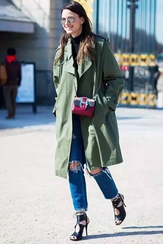 明星大衣街拍,時尚潮流引領者